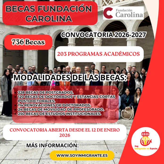 🌎 Becas Fundación Carolina 2026-2027: Estudia en España con Apoyo Total